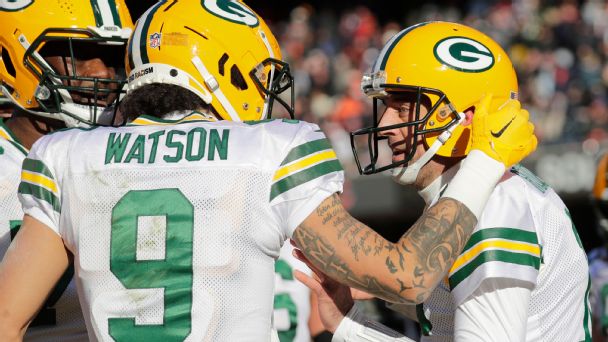 'Pretty special': Aaron Rodgers' record-tying connection with rookie Christian Watson