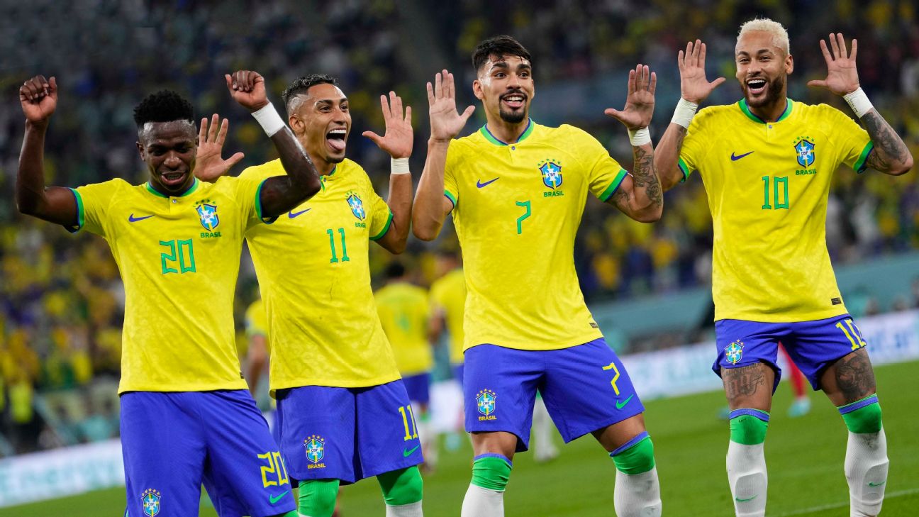 Brasil 4-1 Corea del Sur (5 de Dic., 2022) Resultado Final - ESPN