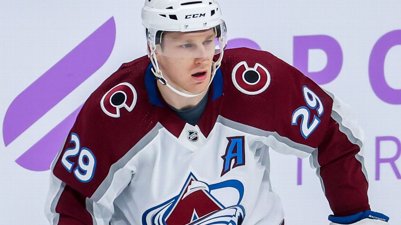 Avalanche center MacKinnon leaves loss with upperbody injury 6abc