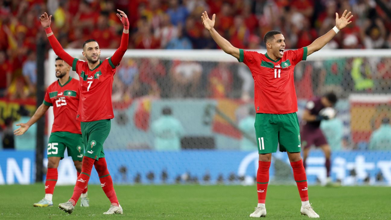 Morocco stun Spain in penalty shootout, reach quarterfinals