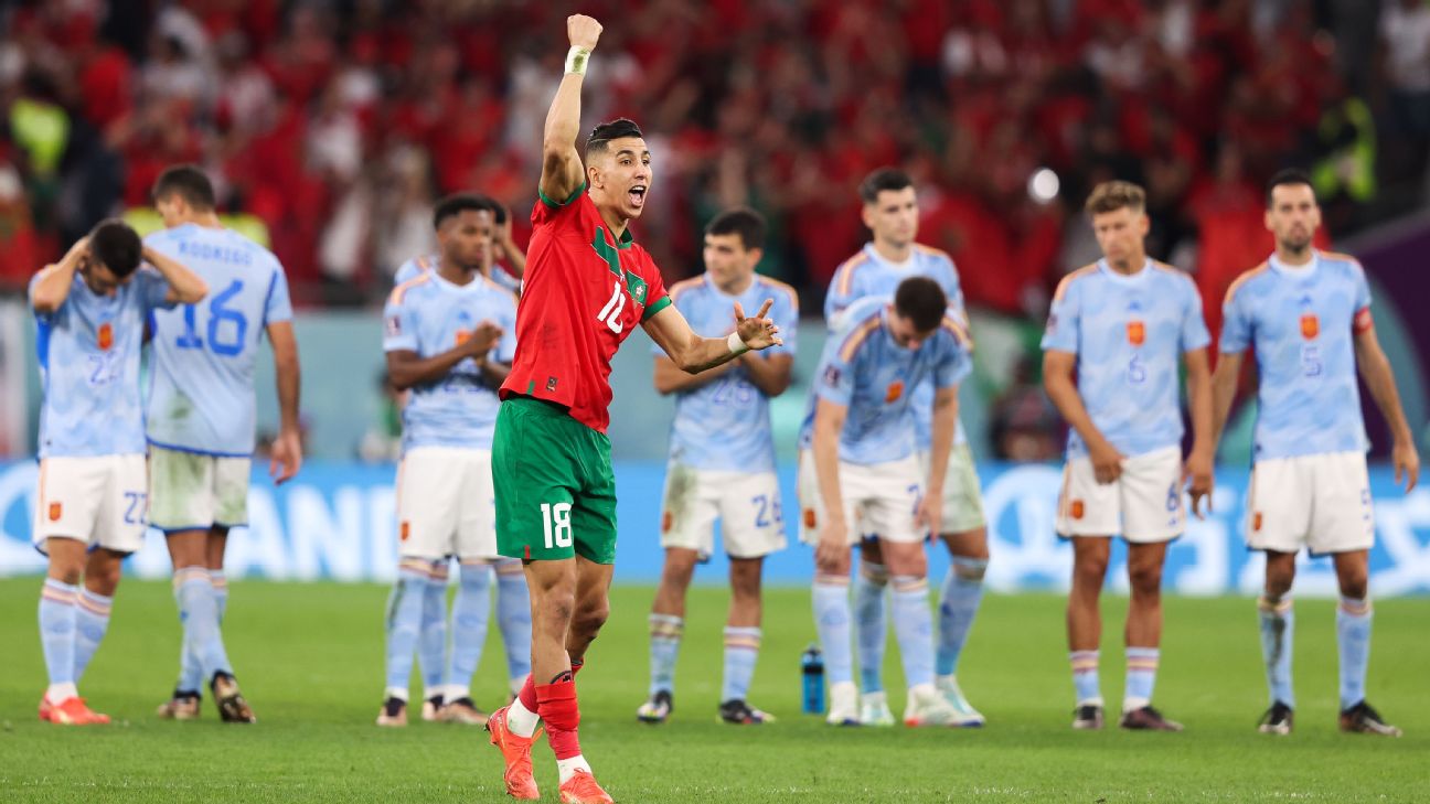 World Cup: Morocco Knocks Spain Out of the World Cup on Penalty Kicks - The  New York Times