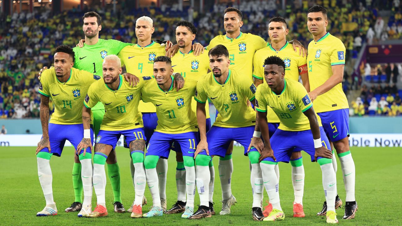 Brazil World Cup lineup, starting 11 in Qatar 2022: Neymar fit to face  Croatia in quarterfinals