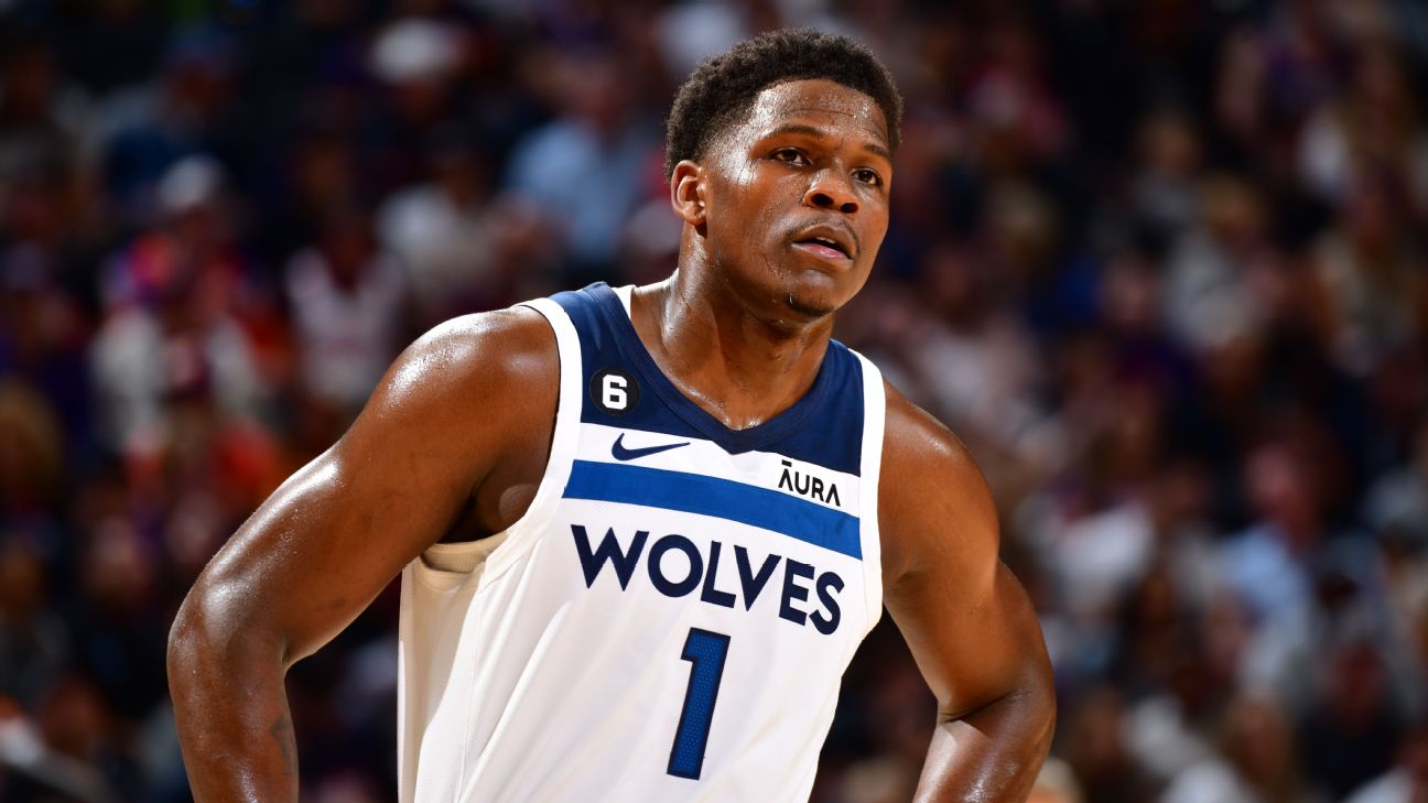 Timberwolves’ Anthony Edwards helped off with ankle injury