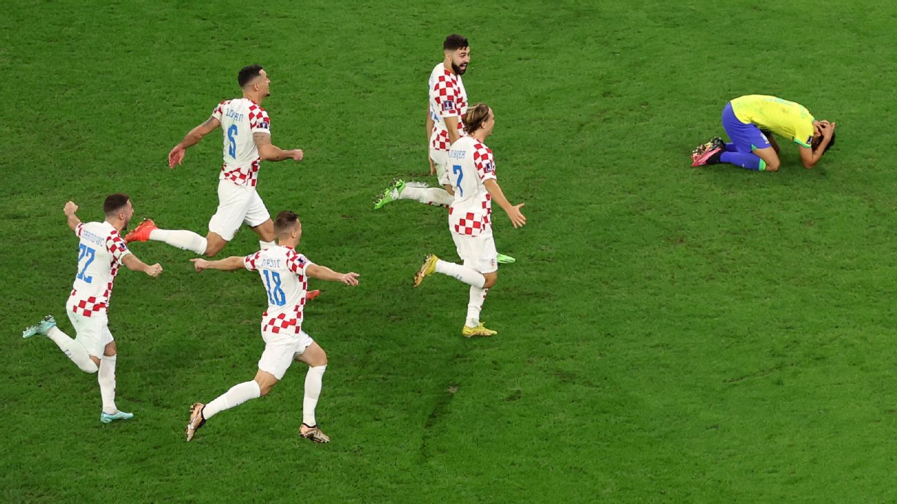 Croatia stun Brazil with comeback to reach World Cup semis