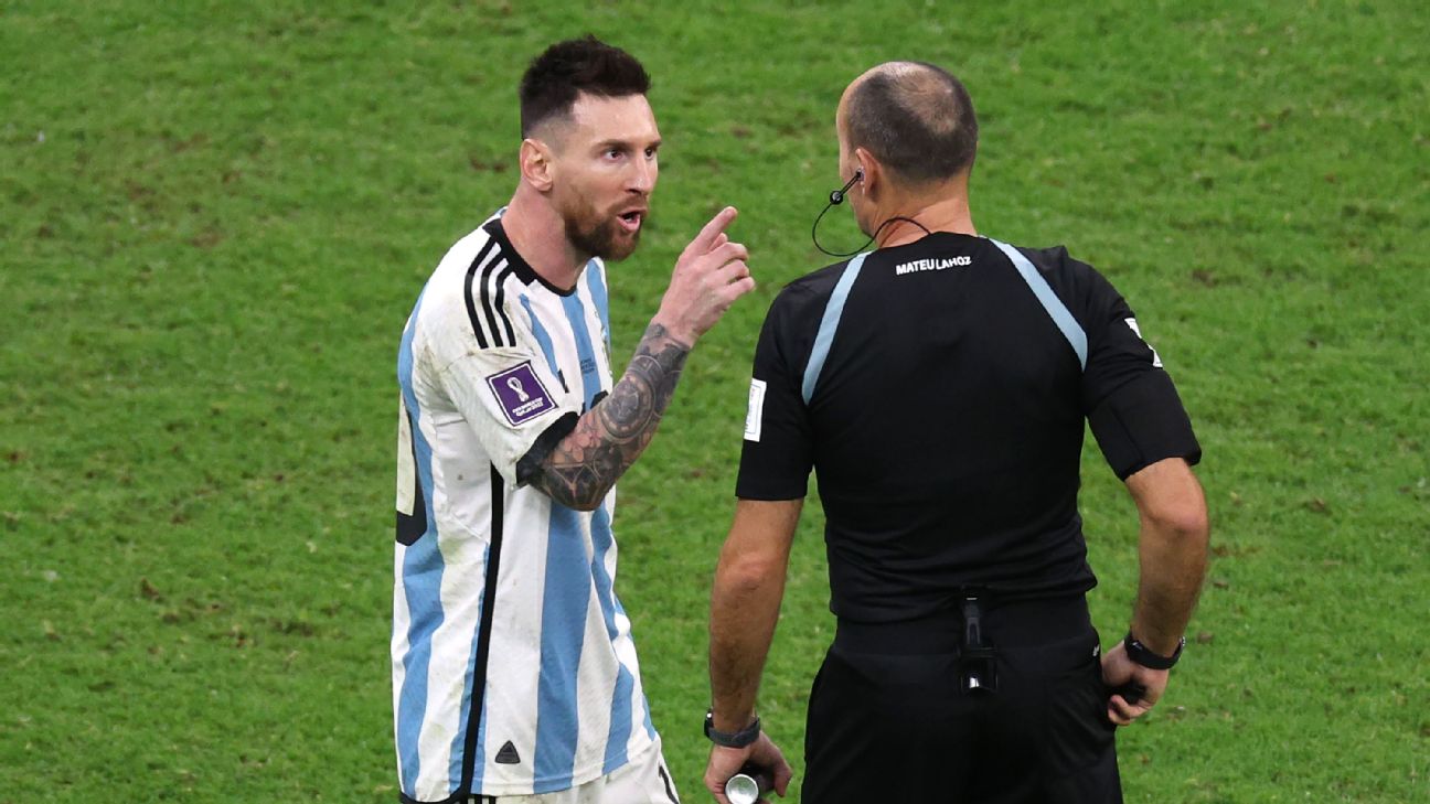 Lugano afirma que Copa do Mundo de Messi foi roubada e critica arbitragem:  'Mão amiga', Esportes