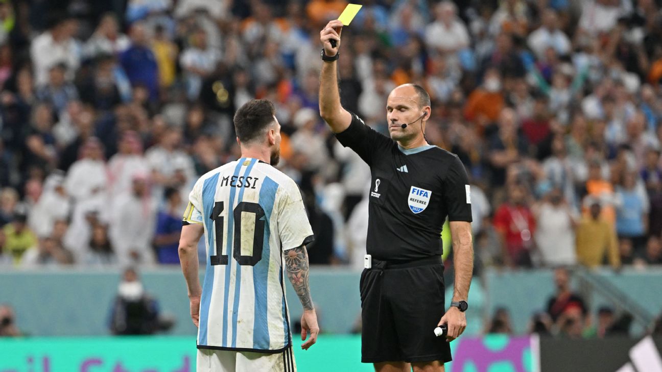 Netherlands vs. Argentina 'Battle of Lusail' sees record 18 yellow cards