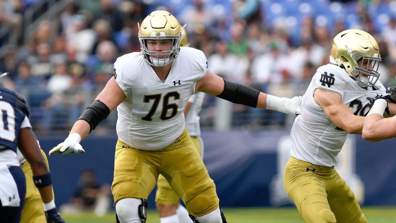 Notre Dame OT Joe Alt declares for NFL draft, won't play bowl game