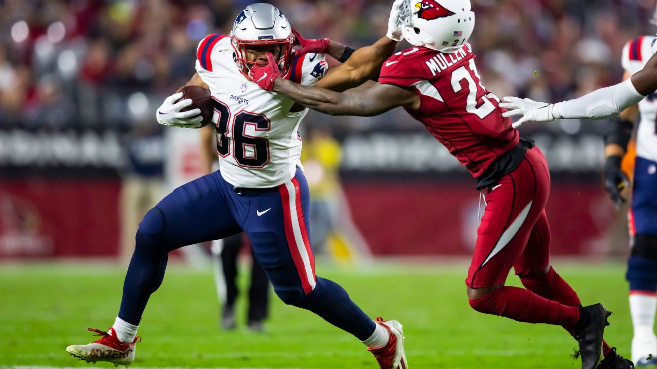 Patriots rookie RB looks massive (compared to fellow draft pick)