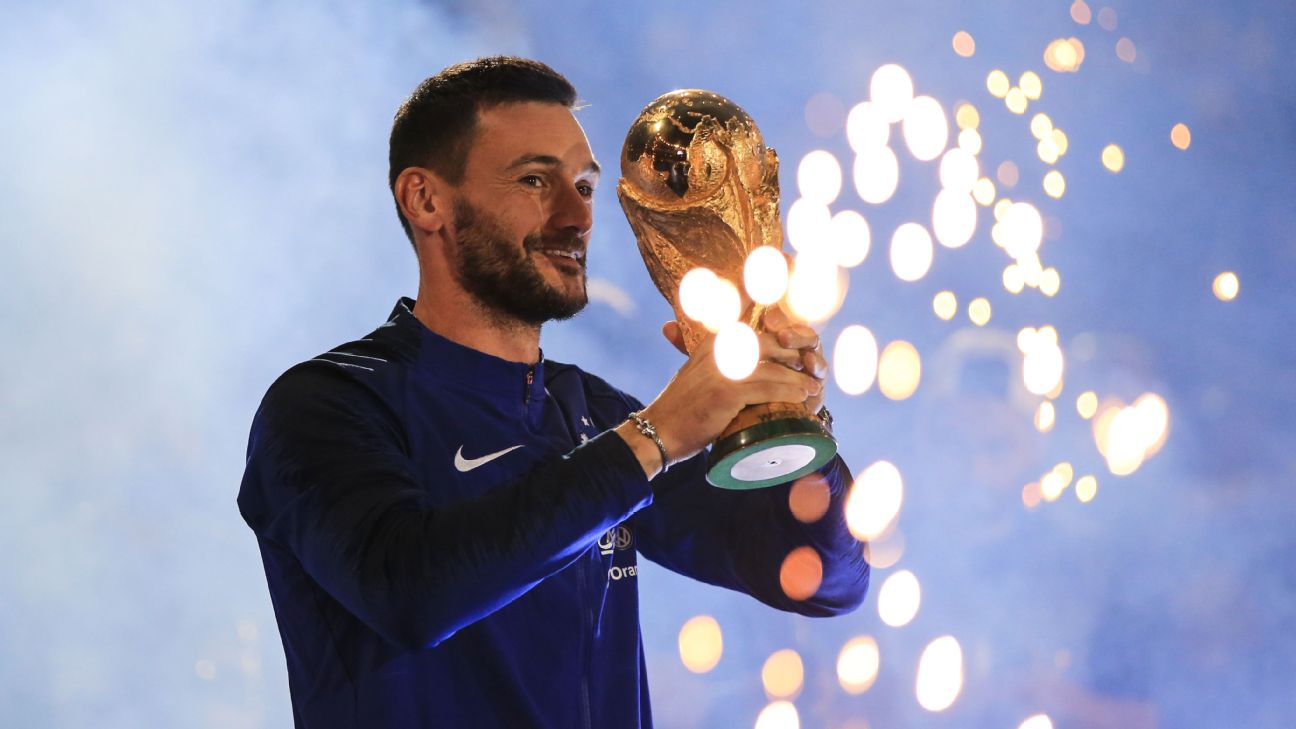 Campeão, francês Hugo Lloris é o quarto goleiro a levantar a taça