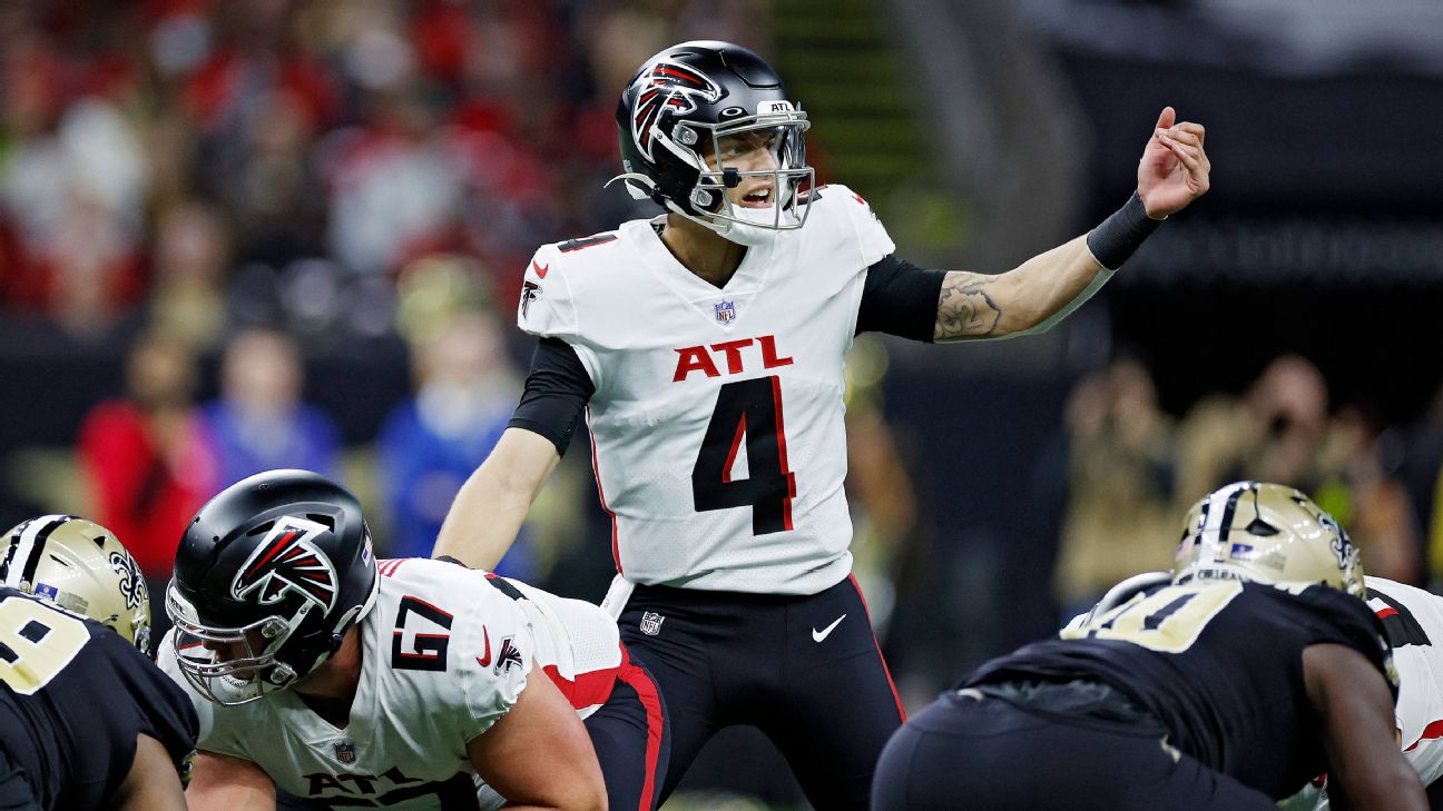 Falcons QB Ridder gives himself a poor grade on NFL debut - The San Diego  Union-Tribune