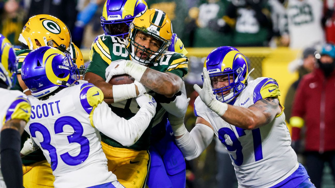 Packers AJ Dillon says body, mind in good place after slow start in 2023