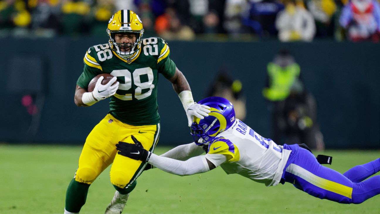 More to Packers rookie running back AJ Dillon than just his (massive) legs  - ESPN - Green Bay Packers Blog- ESPN