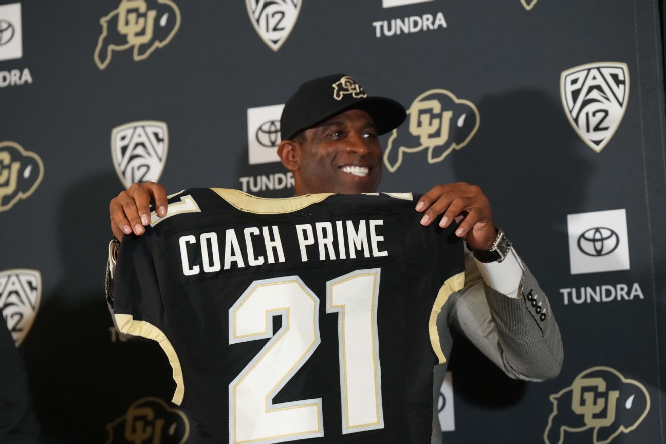 Colorado’s Deion Sanders says he won’t settle for mediocrity