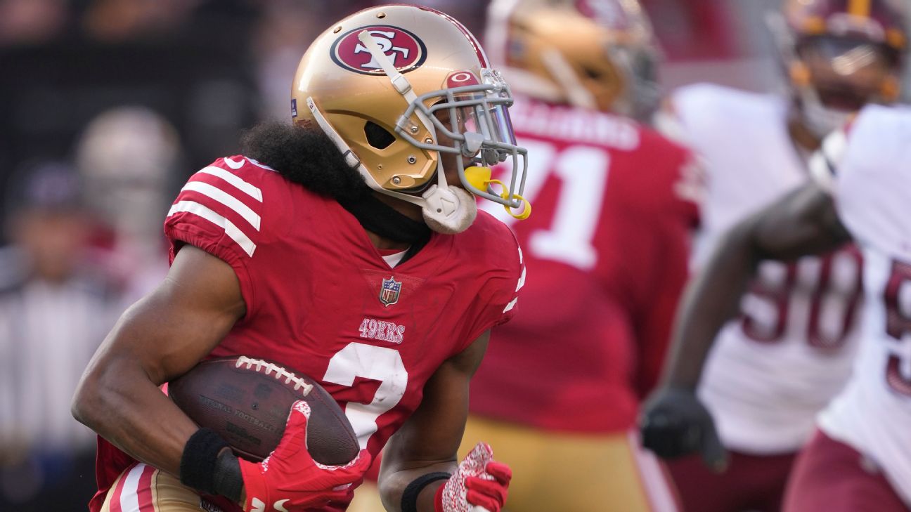 Ray-Ray McCloud III of the San Francisco 49ers on the sideline before  News Photo - Getty Images