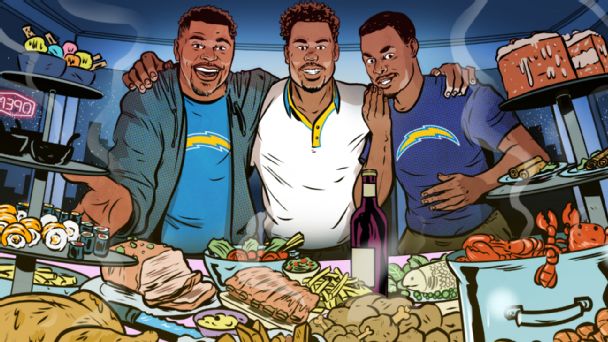 'A lot of food gets thrown down': Inside the Chargers' extravagant team dinners