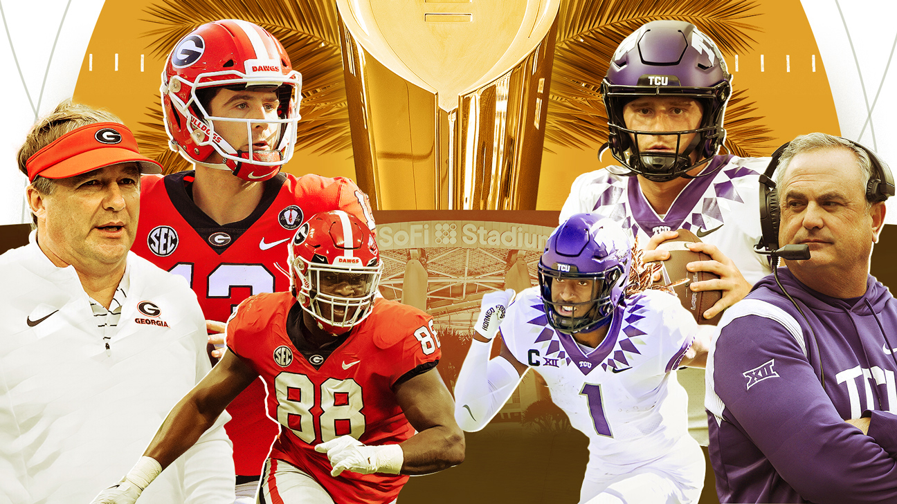 2022 College Football Playoff bowl games: Georgia, Michigan, TCU