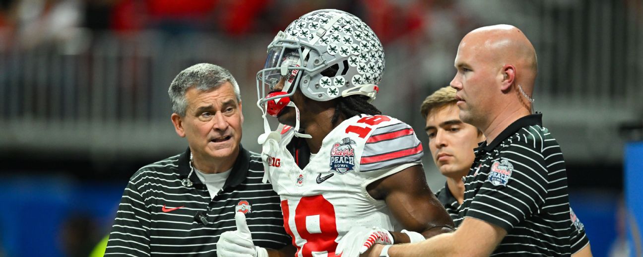 ESPN assigns Ohio State receiver Marvin Harrison Jr. percentage to be top NFL  draft pick