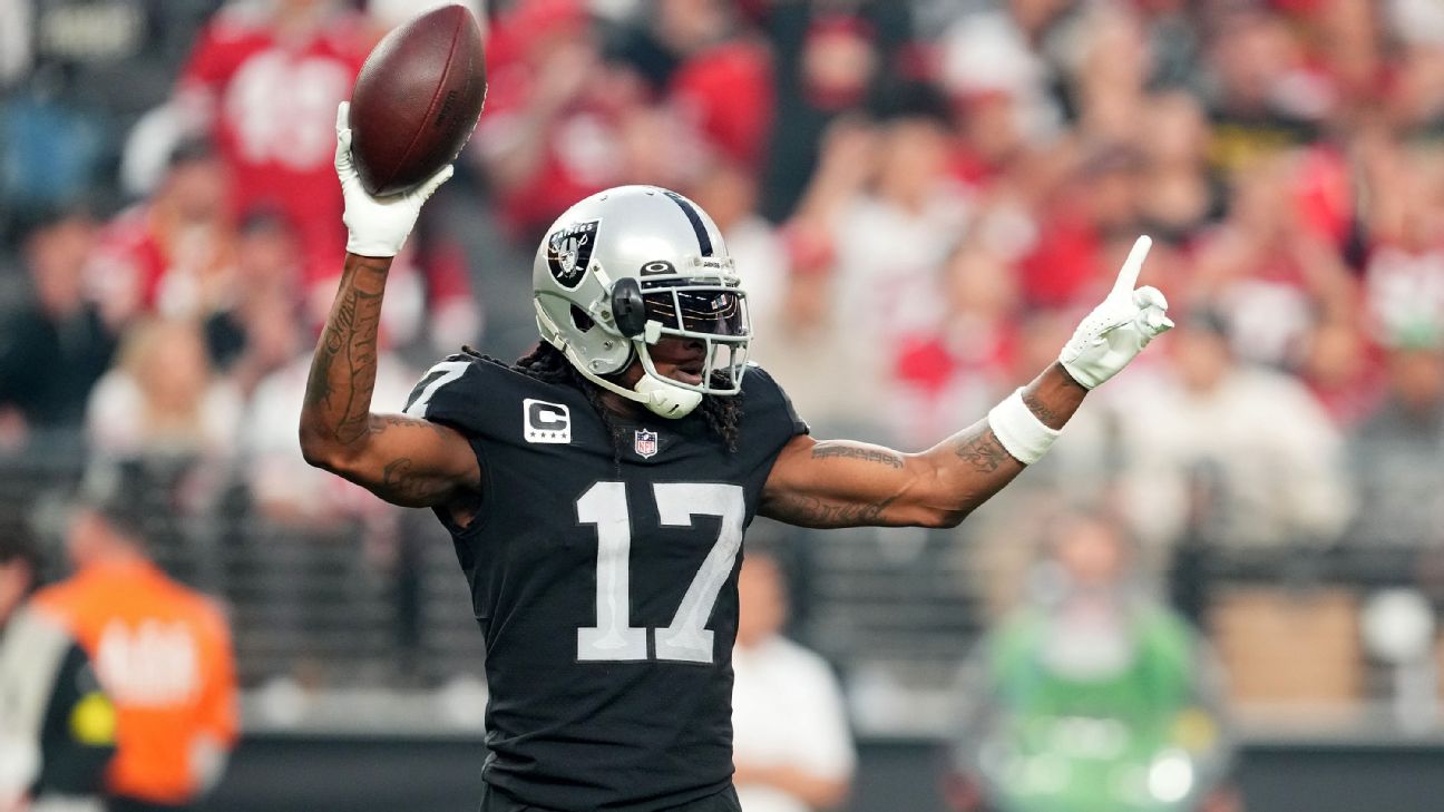 Raiders WR Davante Adams 'ready to roll'; Tyree Wilson off NFI - ESPN