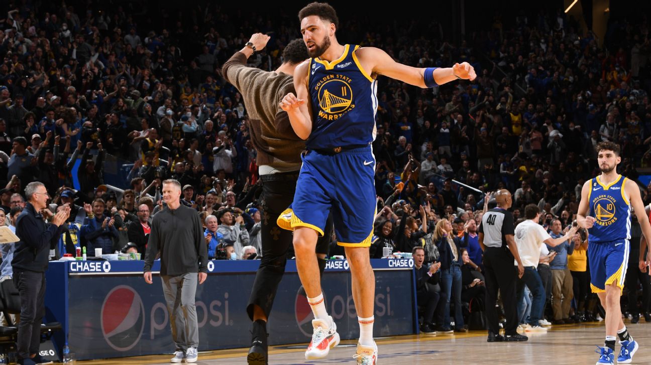 Klay Thompson a late scratch for Warriors' game vs. Utah Jazz