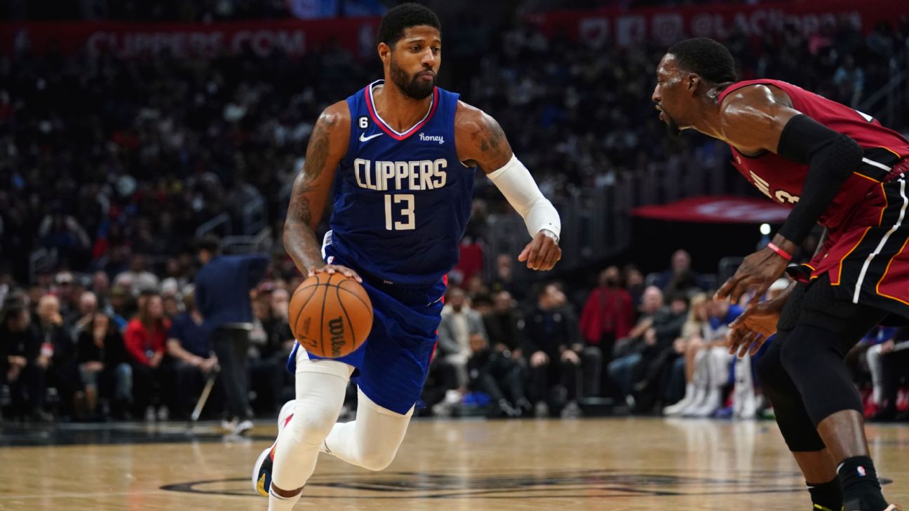 Clippers' Paul George tweaks right hamstring again in loss - ABC30 Fresno