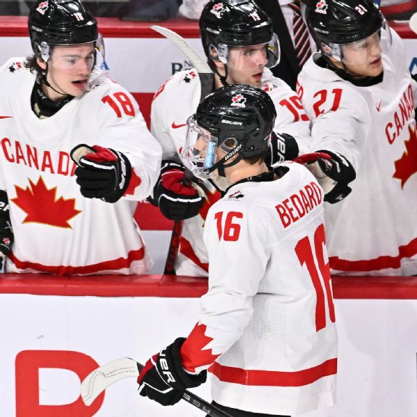 Bedard memicu reli saat Kanada menyingkirkan AS di junior dunia
