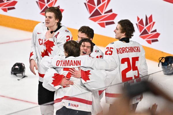Kanada mengalahkan Republik Ceko untuk gelar hoki junior dunia ke-20