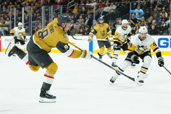 Eichel returns with goal, 2 assists in Knights win
