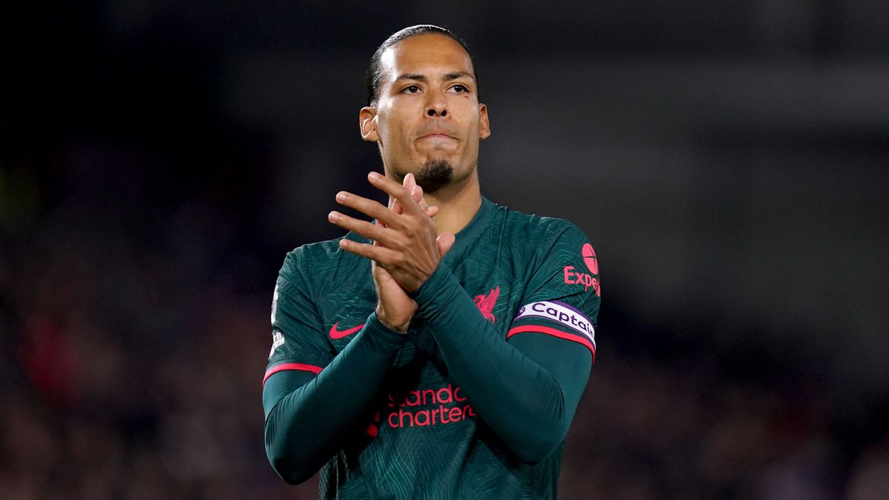 Van Dijk out for over a month in L'pool setback