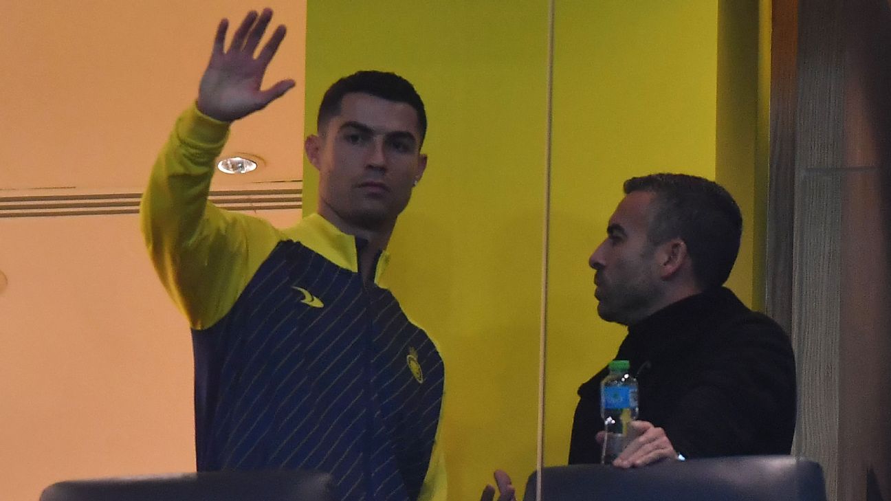 Suspended Ronaldo watches on as Al Nassr win