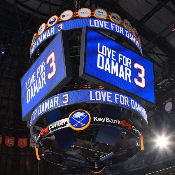 Sabres pay tribute to Bills safety Damar Hamlin