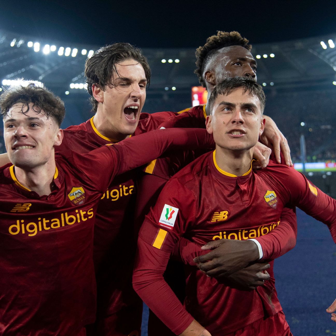 Paulo Dybala of A.S. Roma uring the Coppa Italia quarter-final