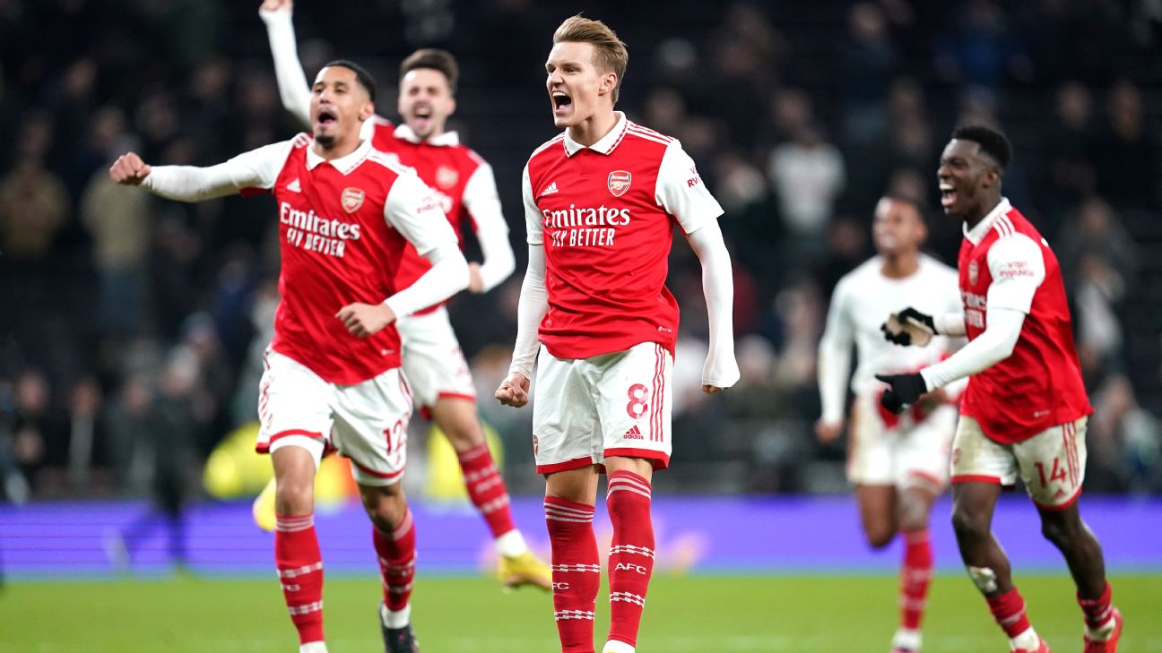 Arsenal firmly title favourites after emphatic win vs. Spurs
