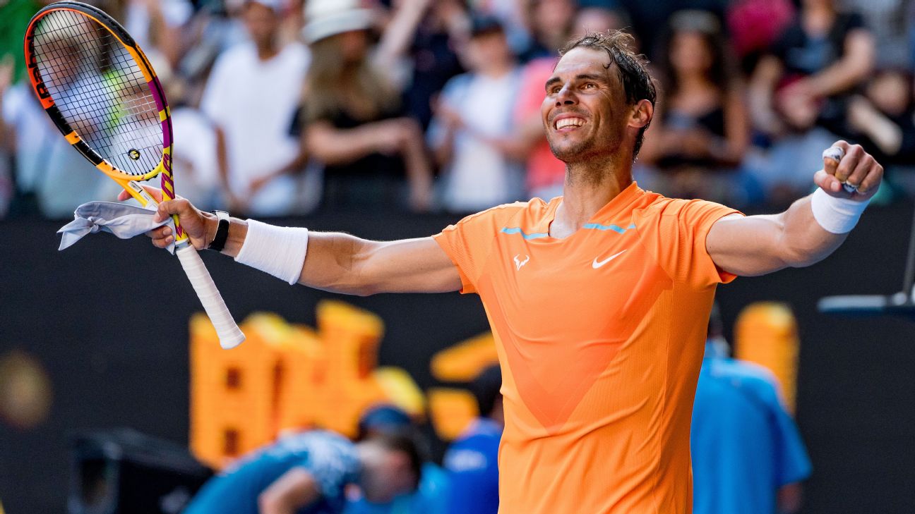 Rafael Nadal struggles at times in Aussie opener but prevails in 4 sets