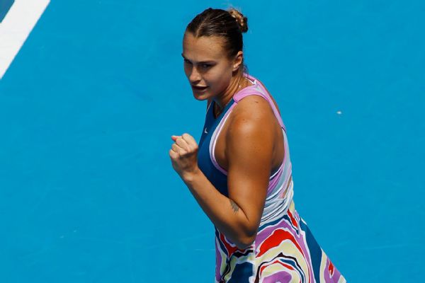Sabalenka tops American Rogers at Aussie Open