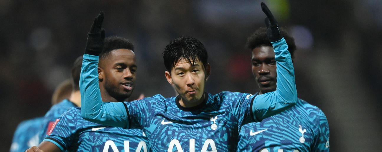 Preston North End 0-3 Tottenham: Son Heung-min brace and Arnaut Danjuma  debut goal send Spurs into round five - Eurosport
