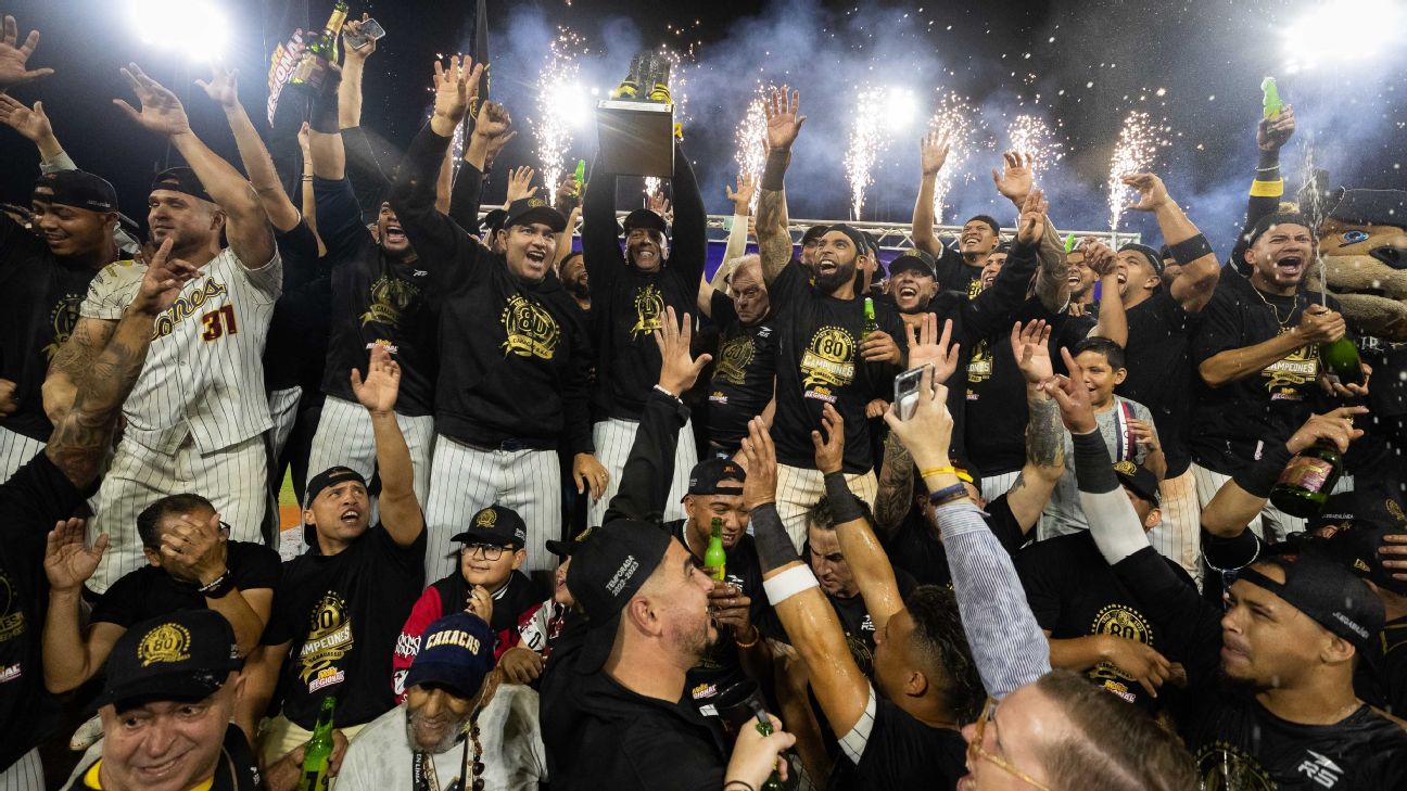 Leones de Caracas deja tendido a Tiburones de La Guaira y consigue título  en LVBP - ESPN