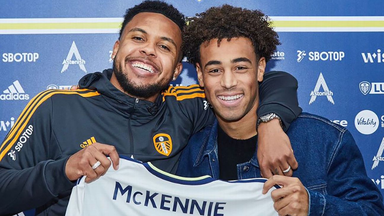 McKennie and Adams mark Leeds reunion with throwback photo
