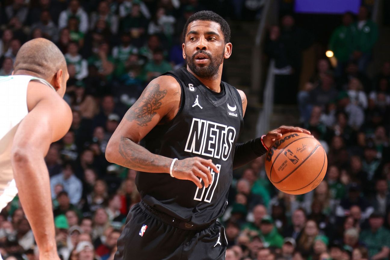 Nets’ Irving out with sore calf after trade request