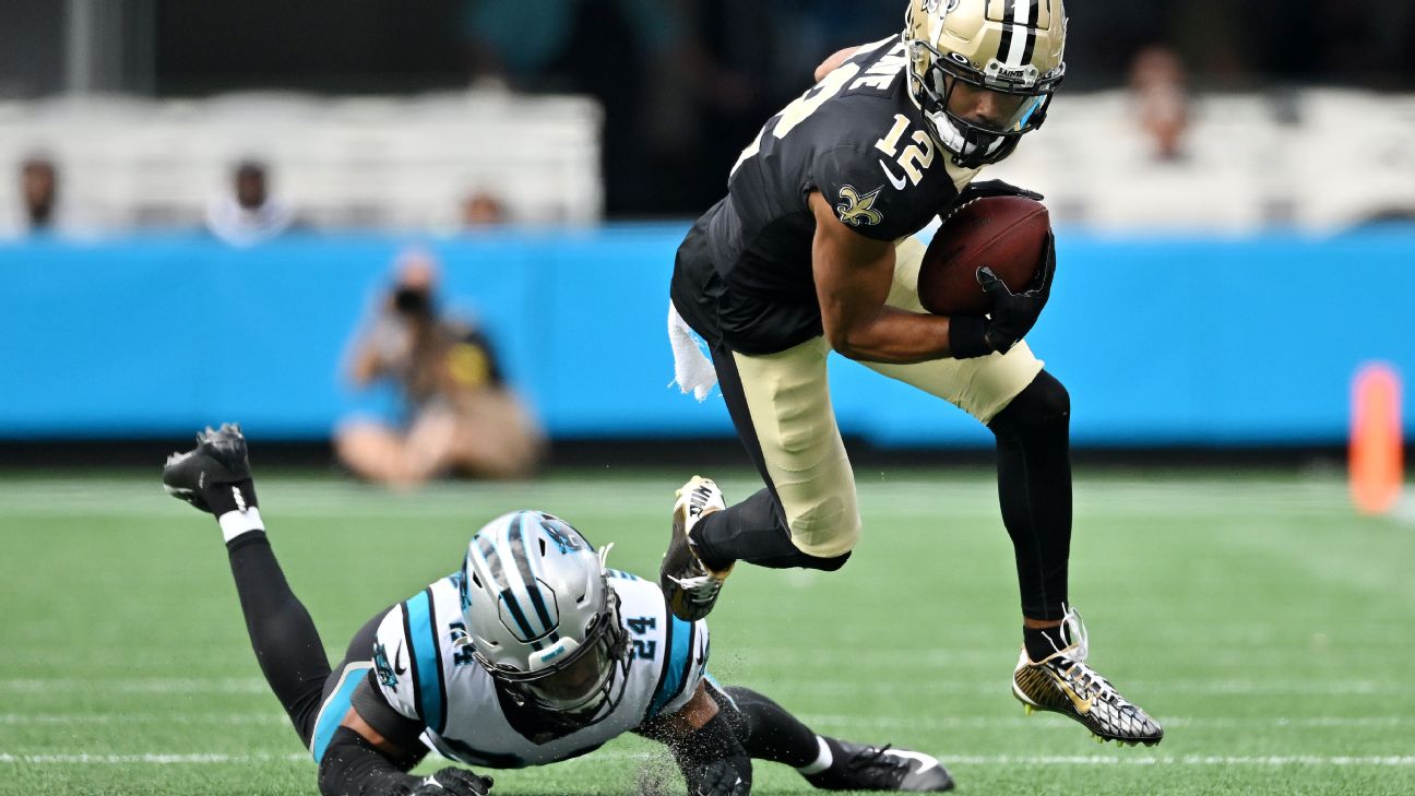 Michael Thomas, Chris Olave and Saints receivers get mixed bag of injury  updates