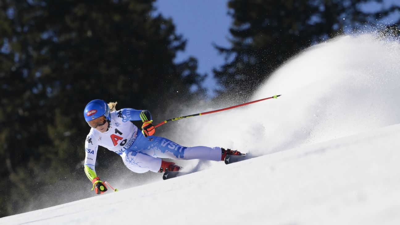 Mikaela Shiffrin settles for silver in super-G at worlds