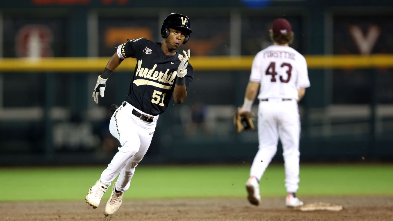 Carter Holton starting for Vanderbilt baseball vs. South Carolina