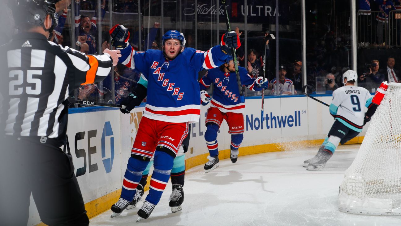 Vladimir Tarasenko scores early in Rangers debut on ‘crazy day’ - ABC7