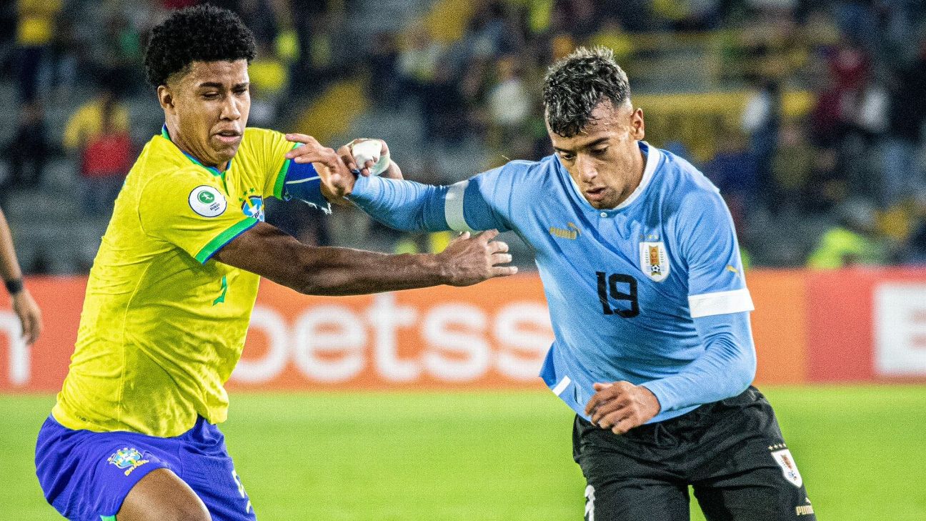 Brasil-Uruguay por el título del Sudamericano Sub-20