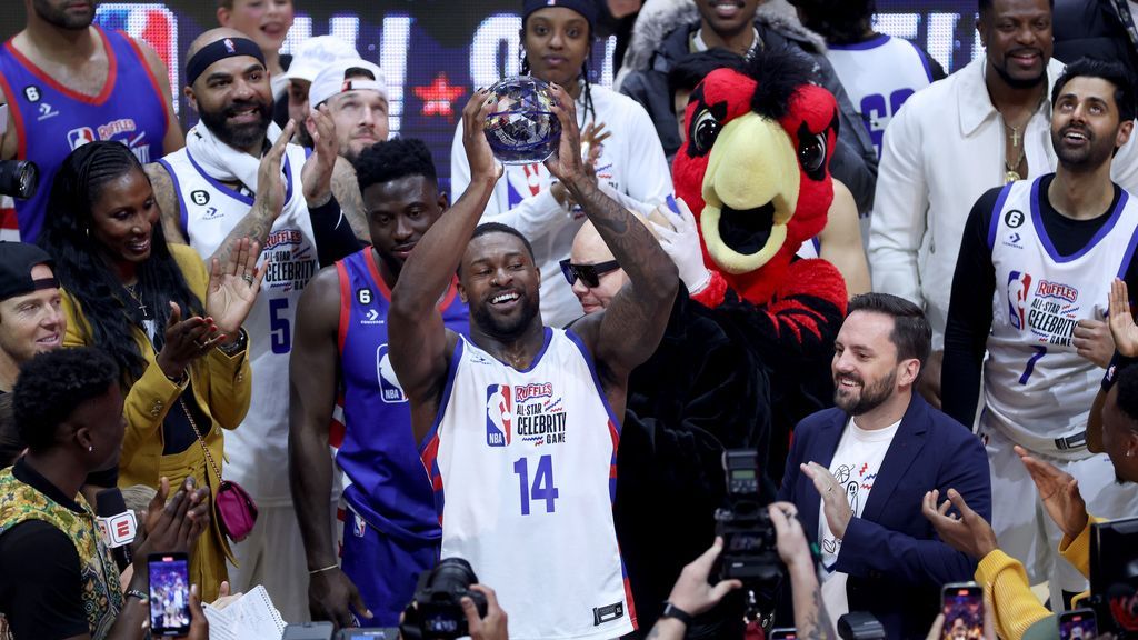 Miz made the must see shot of the NBA Celebrity All-Star game
