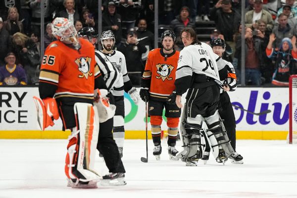 Kings' Copley ejected for punching with glove on