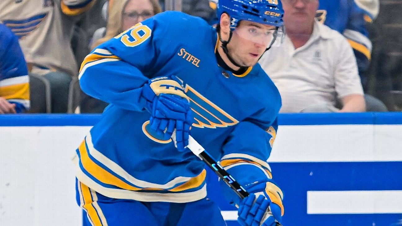 Blues continue overhaul, deal Ivan Barbashev to Golden Knights