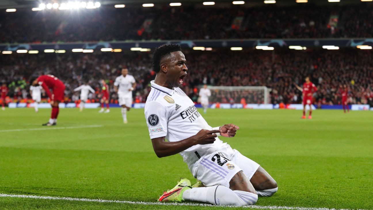 Vinicius vows more to come after Liverpool rout