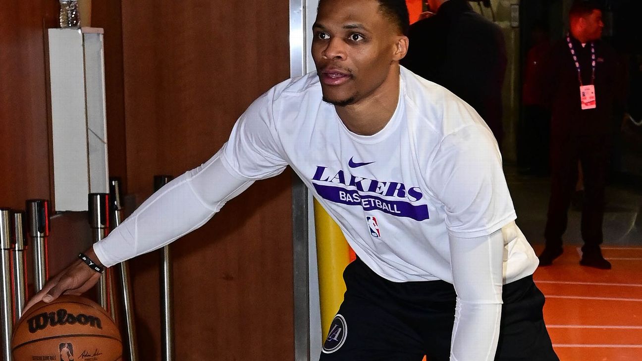 Lakers guard Russell Westbrook doubtful for Wednesday - ABC30 Fresno