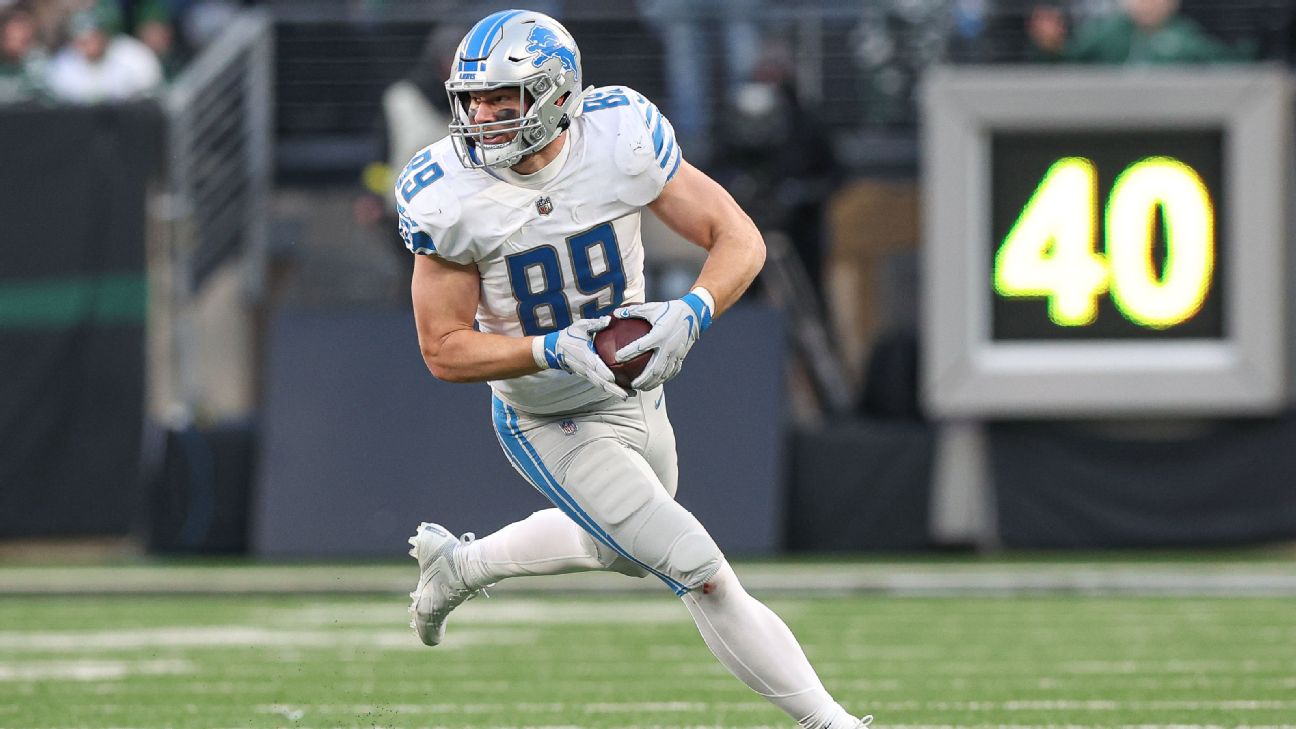 Lions match 49ers' offer sheet for TE Wright