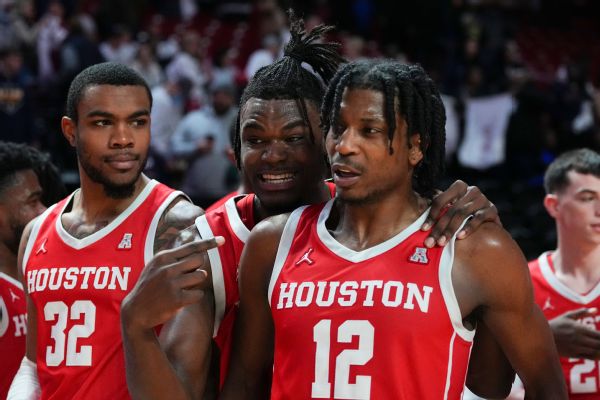 Houston, Alabama tetap di atas jajak pendapat bola basket putra Top 25 AP